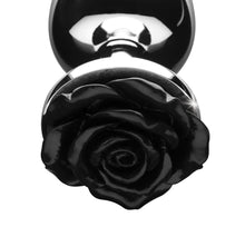 Load image into Gallery viewer, Black Rose Anal Plug- Small