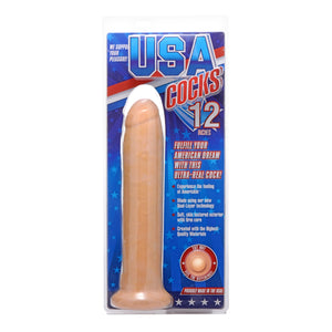 12 Inch Ultra Real Dual Layer Suction Cup Dildo without Balls