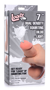 Dual Density Squirting Dildo - 7 Inch