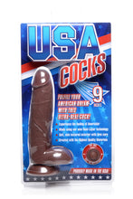 Load image into Gallery viewer, 9 Inch Ultra Real Dual Layer Suction Cup Dildo- Dark Skin Tone