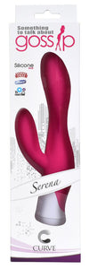 Serena 7 Speed Silicone Rabbit Vibe- Pink-2