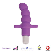 Load image into Gallery viewer, Desire Silicone Vibrating Anal Probe- Purple