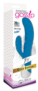 Ivy 20x Wavy Silicone Rabbit Vibe- Blue-2