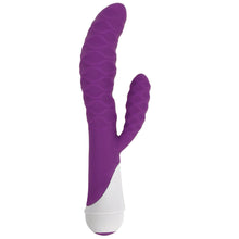 Load image into Gallery viewer, Ivy 20x Wavy Silicone Rabbit Vibe- Purple-0