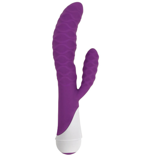 Ivy 20x Wavy Silicone Rabbit Vibe- Purple-0