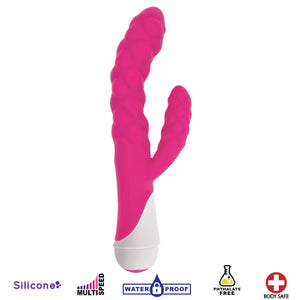 Ellen 20x Silicone Vibrator – Pink-1