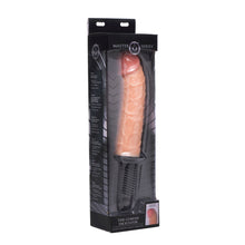 Load image into Gallery viewer, The Curved Dicktator 13 Mode Vibrating Giant Dildo Thruster - Flesh