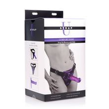 Load image into Gallery viewer, Comfort Ride Strap On Harness with Purple Dildo