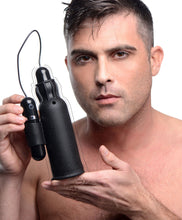 Load image into Gallery viewer, Lightning Stroke Silicone Stroker With Vibrating Bullet
