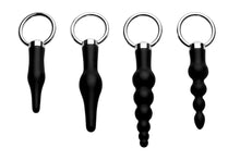 Load image into Gallery viewer, 4 Piece Silicone Anal Ringed Rimmer Set