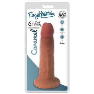 Easy Riders 6 Inch Dual Density Dildo - Tan-1