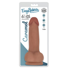 Load image into Gallery viewer, Easy Riders 6 Inch Dual Density Dildo With Balls - Tan