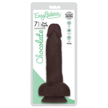 Load image into Gallery viewer, Easy Riders 7 Inch Dual Density Dildo With Balls - Brown