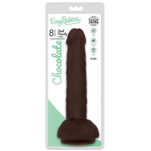 Load image into Gallery viewer, Easy Riders 8 Inch Dual Density Dildo With Balls - Brown-1