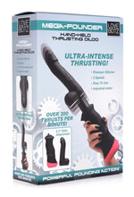 Load image into Gallery viewer, Mega-Pounder Hand-held Thrusting Silicone Dildo