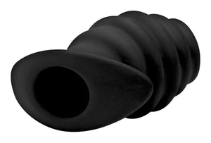 Hive Ass Tunnel Silicone Ribbed Hollow Anal Plug - Large