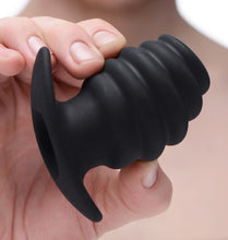 Load image into Gallery viewer, Hive Ass Tunnel Silicone Ribbed Hollow Anal Plug - Medium