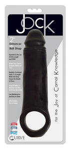 2 Inch Penis Enhancer with Ball Strap - Black