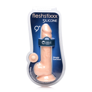 Silexpan Light Hypoallergenic Silicone Dildo with Balls - 9 Inch