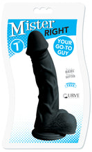 Load image into Gallery viewer, 7 Inch Mister Right Dildo - Black