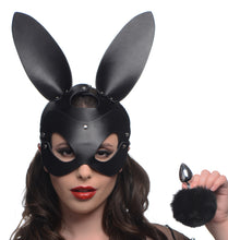 Load image into Gallery viewer, Bunny Tail Anal Plug and Mask Set