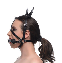 Load image into Gallery viewer, Dark Horse Pony Head Harness with Silicone Bit