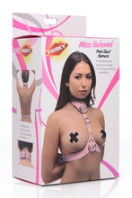 Load image into Gallery viewer, Miss Behaved Pink Chest Harness