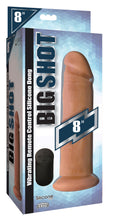 Load image into Gallery viewer, Big Shot Vibrating Remote Control Silicone Dildo - 8 Inch