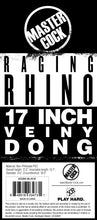 Load image into Gallery viewer, Raging Rhino 17 Inch Veiny Dildo - Black