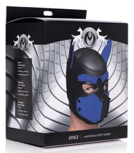 Load image into Gallery viewer, Spike Neoprene Puppy Hood - Blue