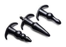 Load image into Gallery viewer, Thrill Trio Anal Plug Set - Black