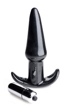 Load image into Gallery viewer, Smooth Vibrating Anal Plug - Black