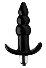 Load image into Gallery viewer, Ribbed Vibrating Butt Plug - Black