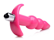 Load image into Gallery viewer, Ribbed Vibrating Butt Plug - Pink