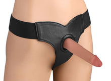 Load image into Gallery viewer, Bailey Velvet Lined Elastic Strap-on Harness