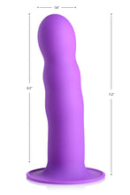 Load image into Gallery viewer, Squeezable Wavy Dildo - Purple