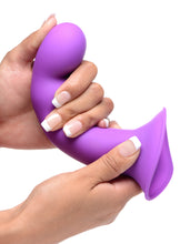 Load image into Gallery viewer, Squeezable Wavy Dildo - Purple