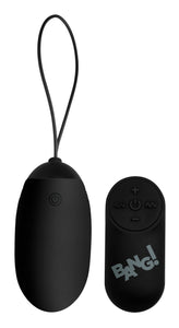 XL Silicone Vibrating Egg - Black