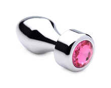 Load image into Gallery viewer, Hot Pink Gem Weighted Anal Plug - Small