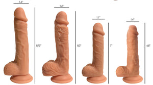 Easy Riders Dual Density Silicone Dildo - 8 Inch