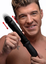 Load image into Gallery viewer, 8X Auto Pounder Vibrating and Thrusting Dildo with Handle - Black