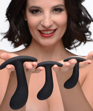 Load image into Gallery viewer, Dark Delights 3 Piece Curved Anal Trainer Set