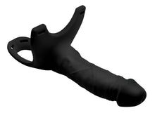 Load image into Gallery viewer, Hollow Silicone Dildo Strap-on - Black