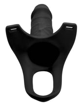 Load image into Gallery viewer, Hollow Silicone Dildo Strap-on - Black