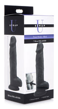 Load image into Gallery viewer, Power Pecker 7 Inch Silicone Dildo with Balls - Black