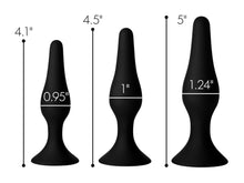 Load image into Gallery viewer, Triple Spire Tapered Silicone Anal Trainer Set