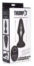 Load image into Gallery viewer, 7X Slim Thumping Silicone Anal Plug