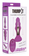 Load image into Gallery viewer, 7X Slim Ribbed Thumping Silicone Anal Plug
