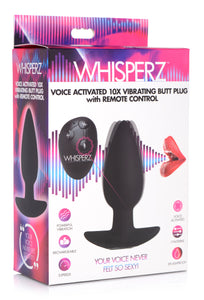 Voice Activated 10X Vibrating Butt Plug with Remote Control