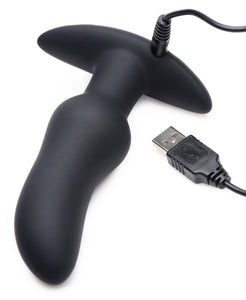 Voice Activated 10X Vibrating Prostate Plug with Remote Control